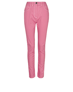 Balmain High Waist Skinny Jeans, Cotton, Pink, UK10, 3*