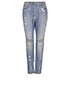 Balmain Crystal Studded Jeans, front view