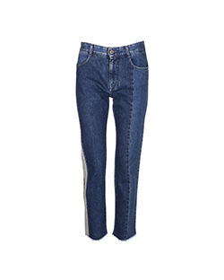 Stella McCartney Denim High Waisted Jeans, Cotton, Blue, UK 6