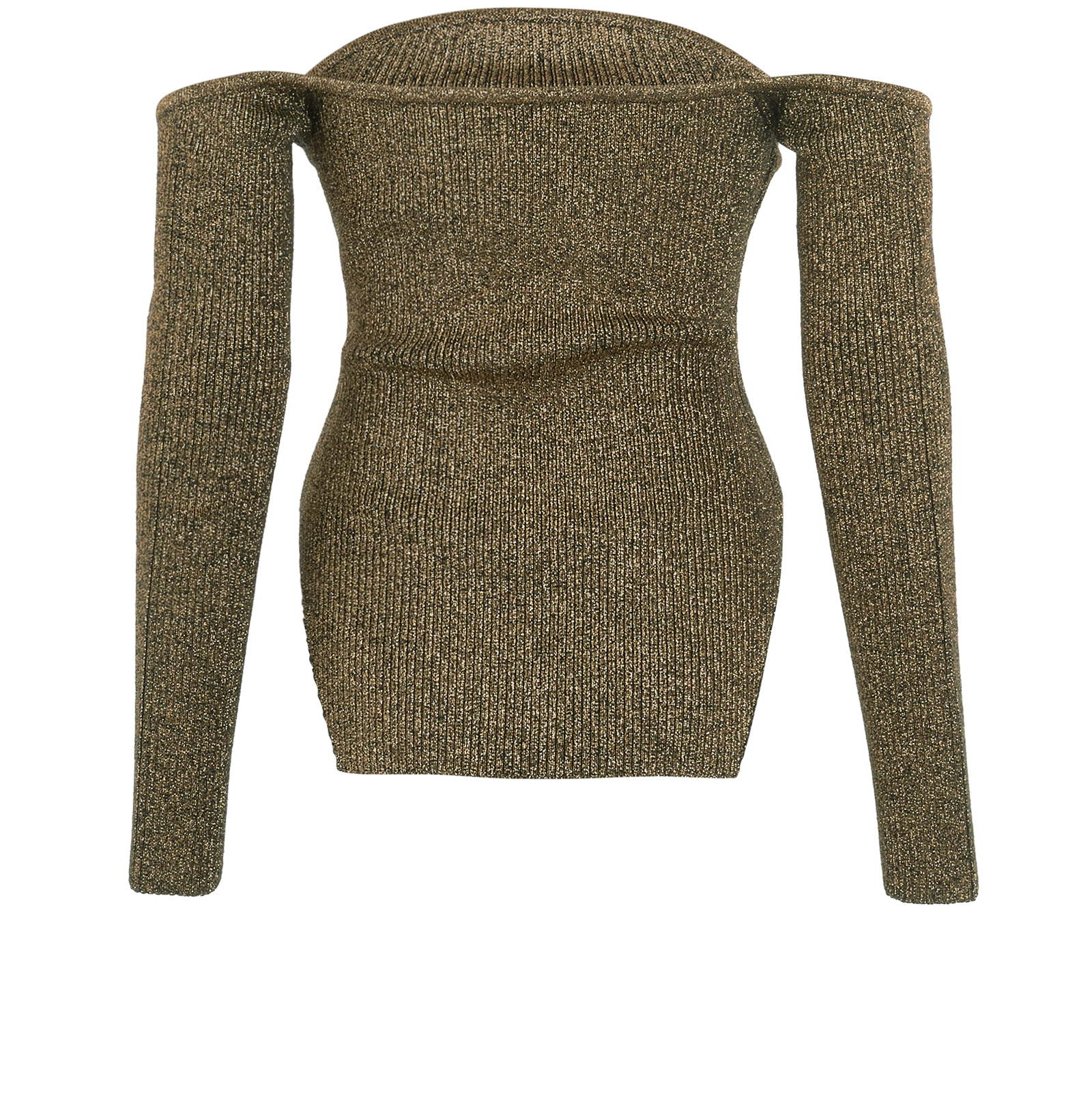 Khaite Maria Jumper, &pound;295, Clothing, Black/Gold, Polyester (Polymer)/Wool, Back view