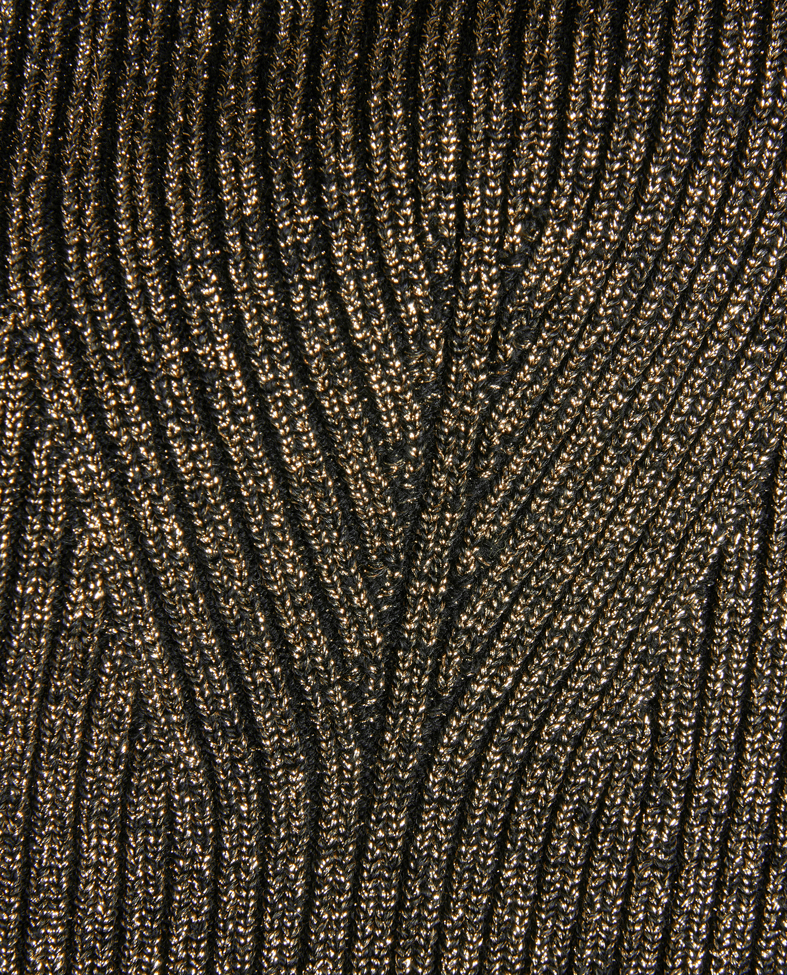 Khaite Maria Jumper, &pound;295, Clothing, Black/Gold, Polyester (Polymer)/Wool, Other view