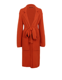 Joseph Luxe Cardigan Coat, Cotton/Wool, Orange, Sz XS, 3*