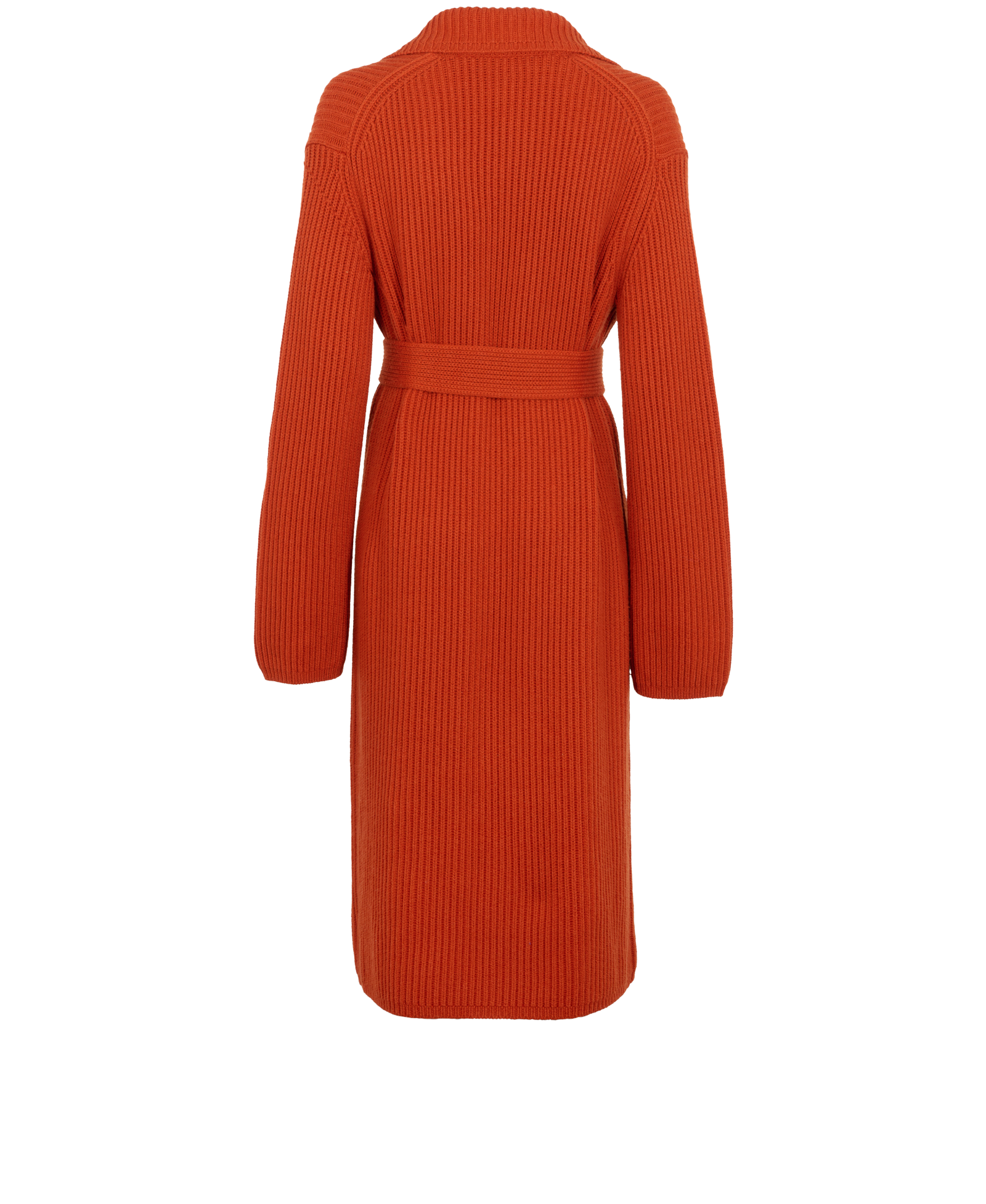 Joseph Luxe Cardigan Coat, &pound;180, Clothing, Orange, Cotton/Wool, Back view