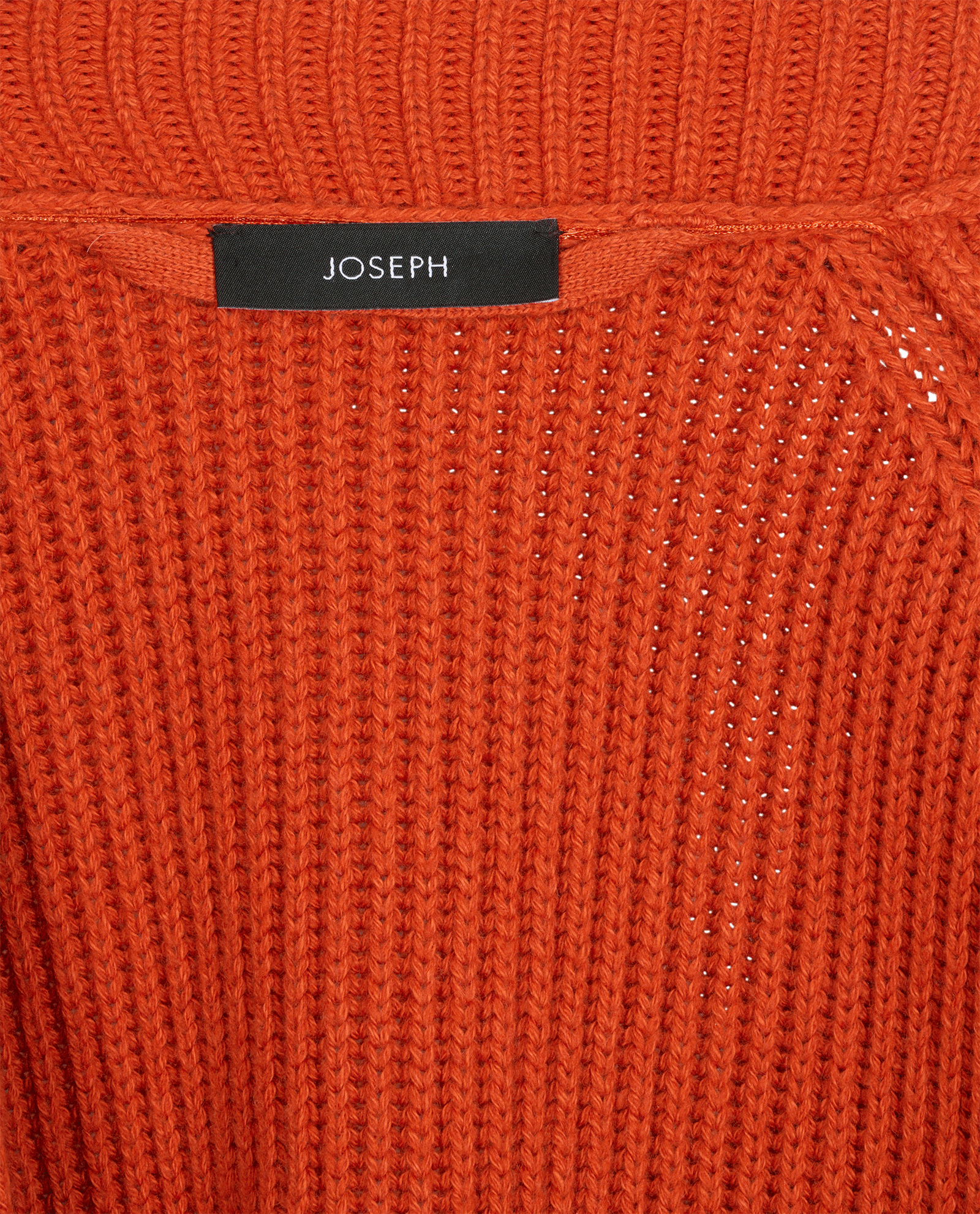 Joseph Luxe Cardigan Coat, &pound;180, Clothing, Orange, Cotton/Wool, Other view