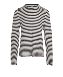 Burberry Knitted Stripe Jumper, Mens, Alpaca Wool, Black/White, Sz XL, 3*