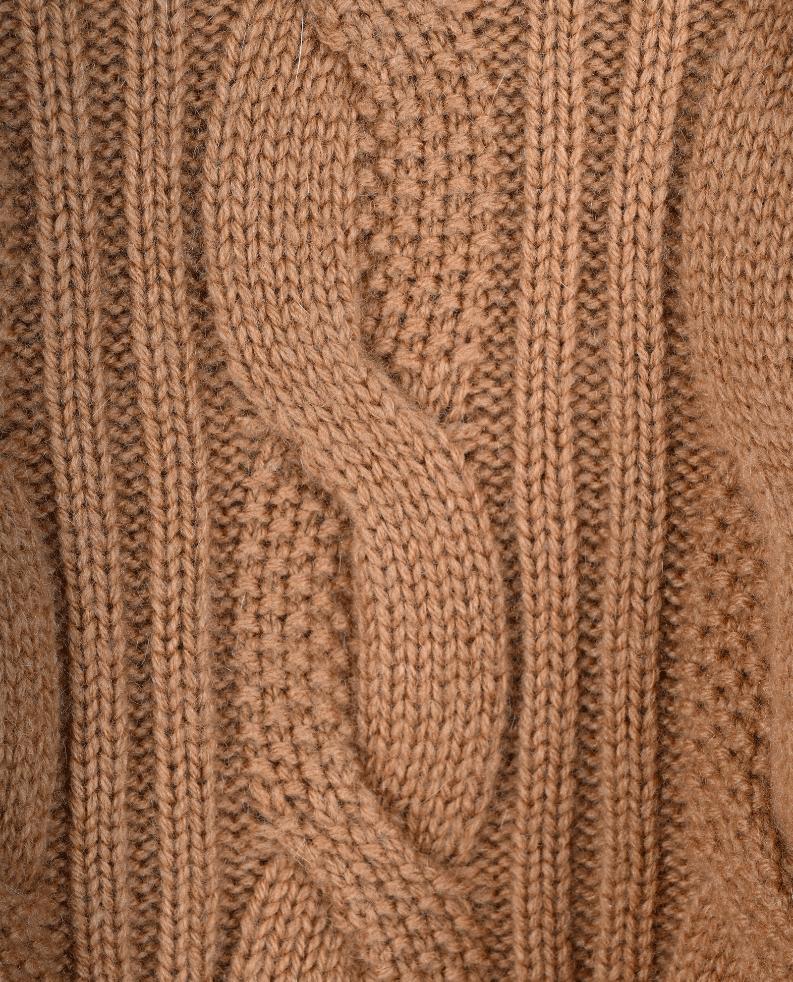 Max Mara Cable Knit Jumper, &pound;220, Clothing, Brown, Cashmere/Wool, Other view