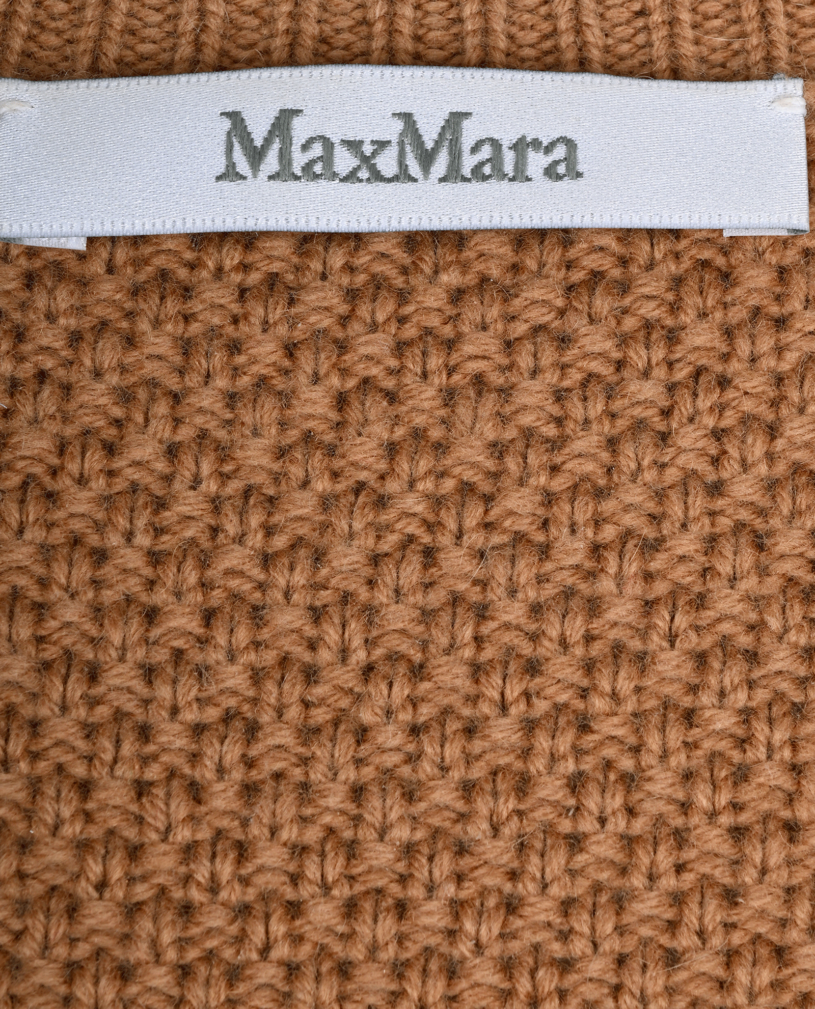 Max Mara Cable Knit Jumper, &pound;220, Clothing, Brown, Cashmere/Wool, Other view