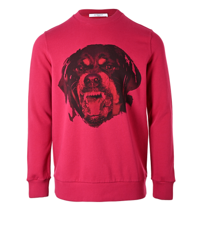 Givenchy Rottweiler Jumper, &pound;130, Clothing, Pink, Cotton, Front view