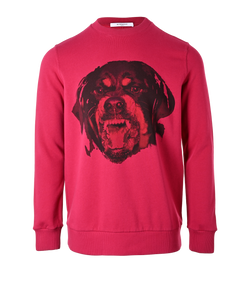 Givenchy Rottweiler Jumper, Cotton, Pink, Sz M, 2*
