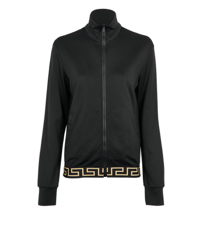 Versace Track Jacket, &pound;150, Clothing, Black, Cotton/Polyester (Polymer), Front view