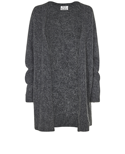Acne Knitted Cardigan, &pound;125, Clothing, Grey, Mohair, Front view
