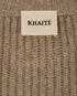 Khaite Crew Neck Ribbed Cardigan, &pound;275, Clothing, Beige, Cashmere, Other view