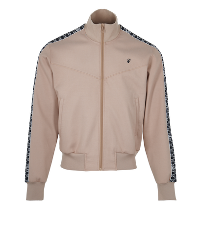 Off-White Zip Up Jacket, £230, Clothing, Beige, Polyester (Polymer), Front view