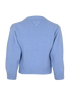 Prada Cable Knit Jumper, £375, Clothing, Blue, Cashmere/Wool, Back view