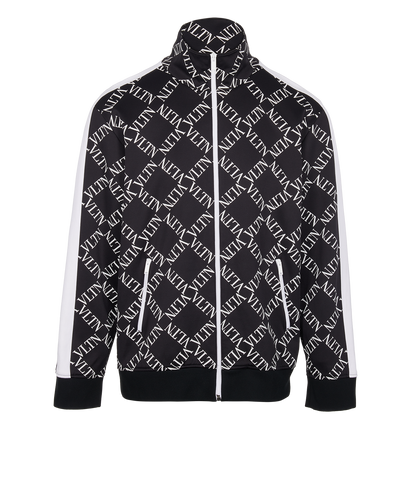 Valentino VLTN Track Jacket, £220, Clothing, Black/White, Polyester Mix, Front view