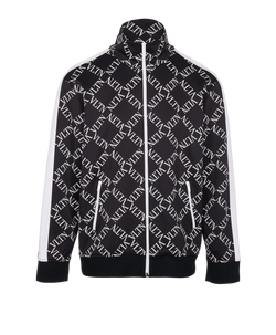 Valentino VLTN Track Jacket, Mens, Polyamide, Black/White, Sz M, 2*