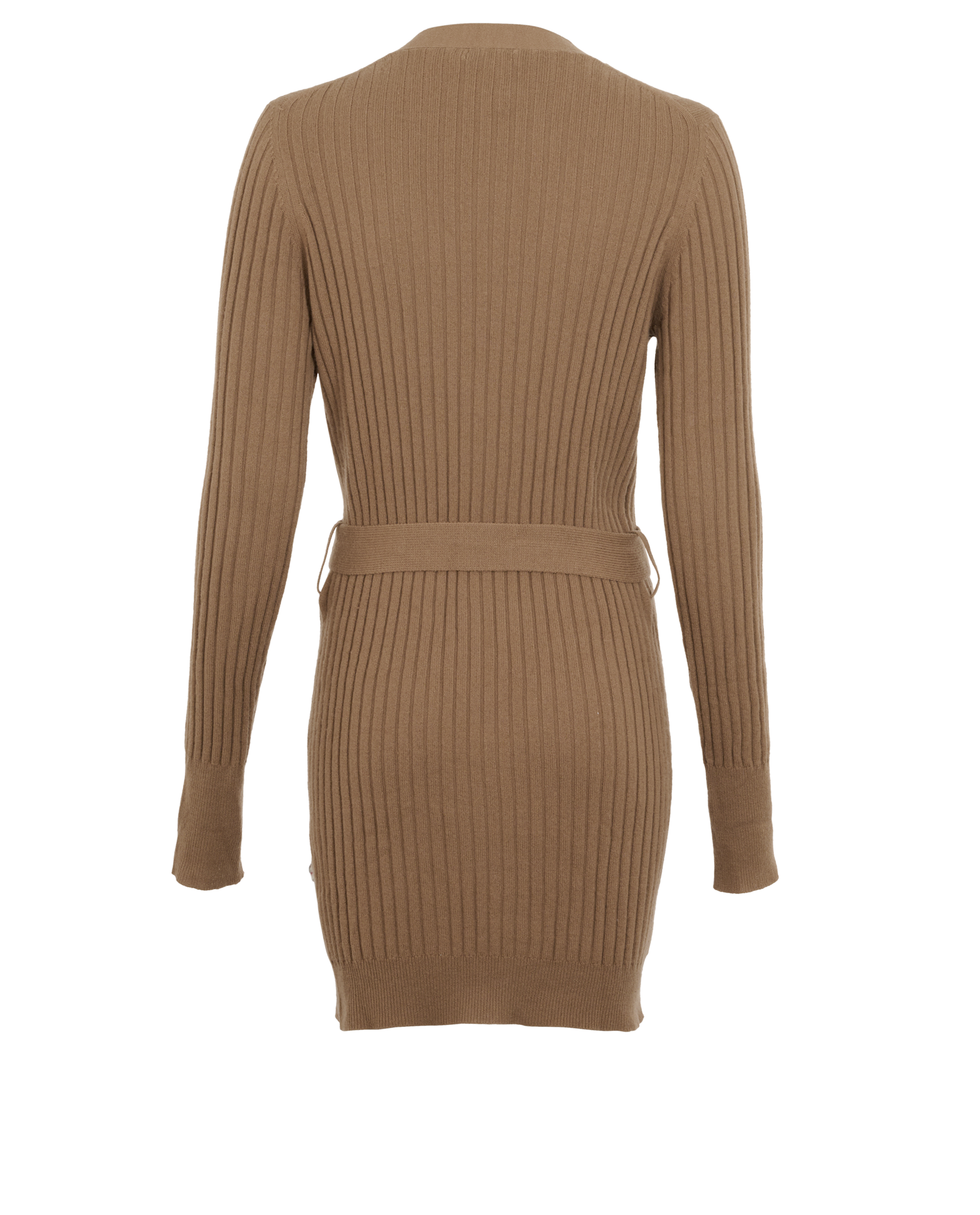Burberry Belted Cardigan, &pound;180, Clothing, Brown, Cashmere, Back view