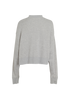 Palm Angels Logo Motif Cropped Jumper, &pound;110, Clothing, Grey, Cotton, Back view