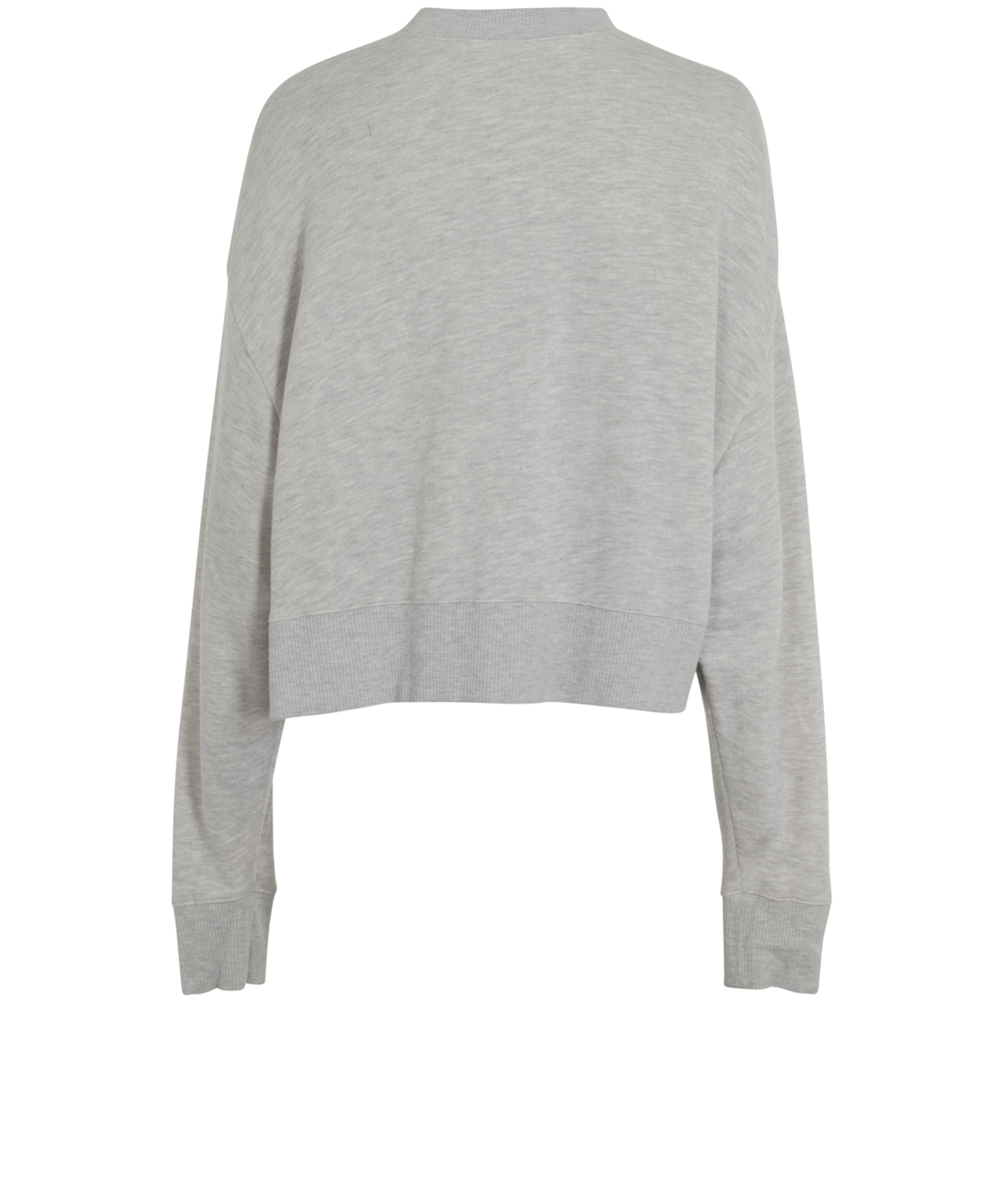 Palm Angels Logo Motif Cropped Jumper, &pound;110, Clothing, Grey, Cotton, Back view