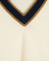 Gucci Cropped Metallic Striped Vest, &pound;295, Clothing, Navy/White, Wool, Other view