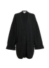 Max Mara Vintage Oversized Long Cardigan, &pound;195, Clothing, Grey, Wool, Front view