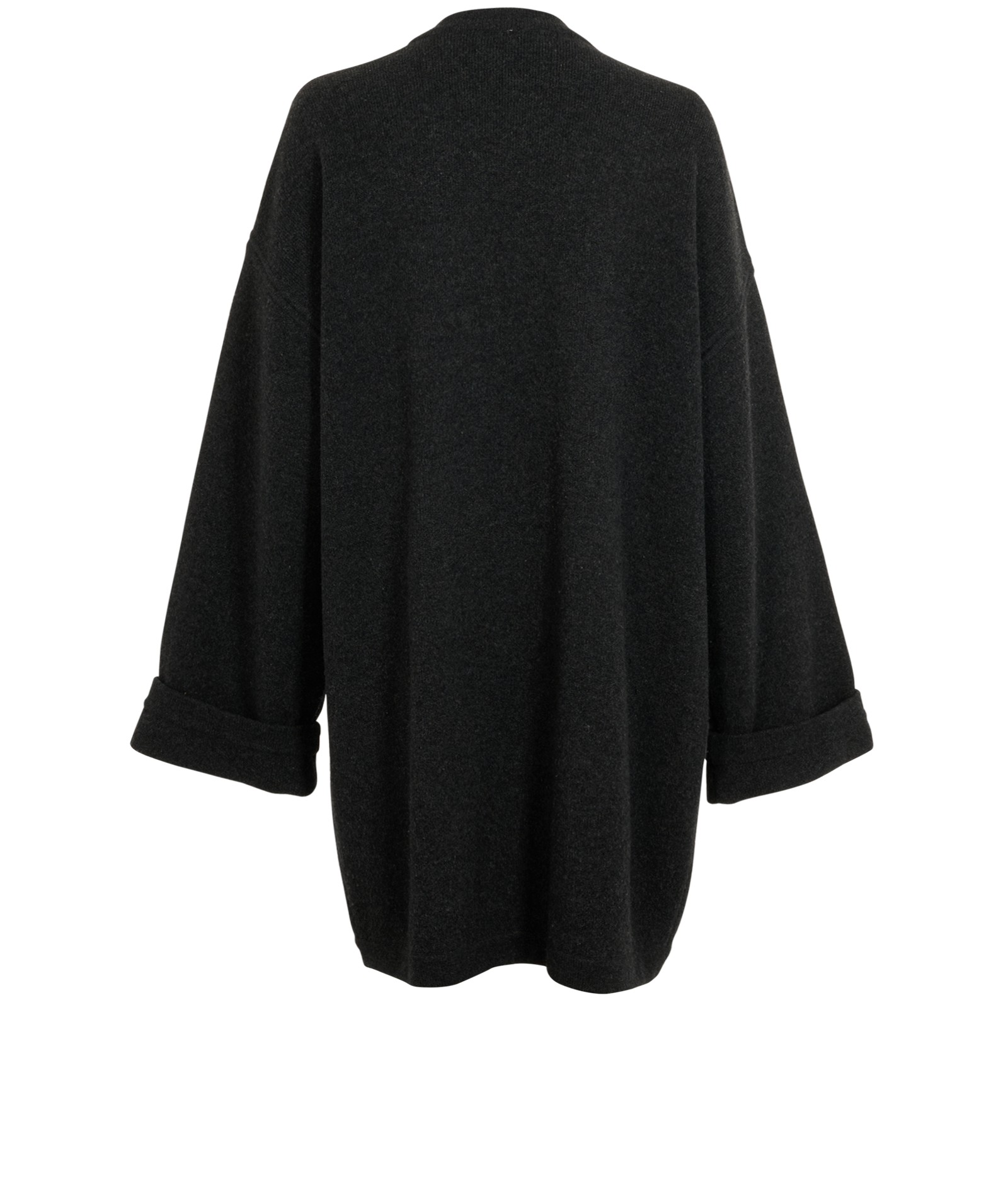 Max Mara Vintage Oversized Long Cardigan, &pound;195, Clothing, Grey, Wool, Back view