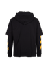Off-White Caravaggio Painting Hoodie, &pound;120, Clothing, Black, Cotton, Back view