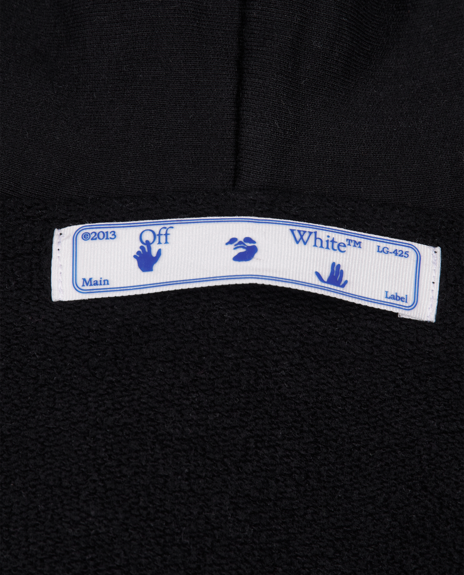 Off-White Caravaggio Painting Hoodie, &pound;120, Clothing, Black, Cotton, Other view