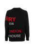 Burberry Horseferry Knitted Jumper, &pound;220, Clothing, Black, Wool, Back view