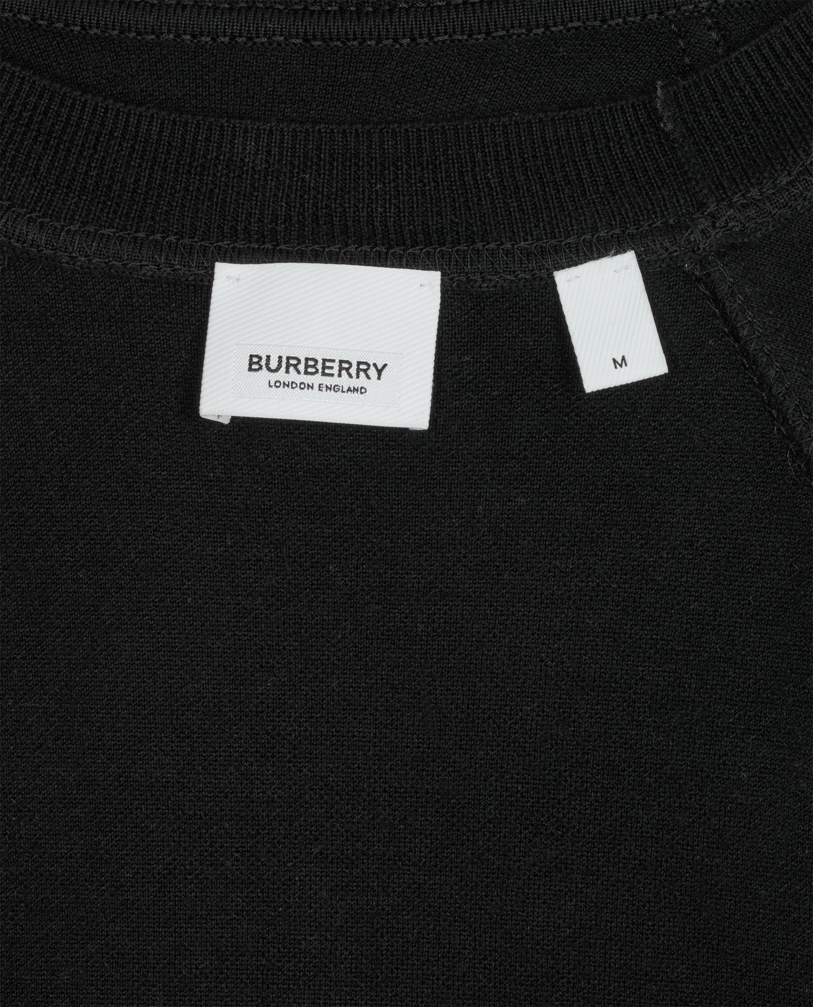 Burberry Horseferry Knitted Jumper, &pound;220, Clothing, Black, Wool, Other view