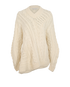 Stella McCartney Oversized Cable Knit Sweater, &pound;120, Clothing, Cream, Wool, Front view