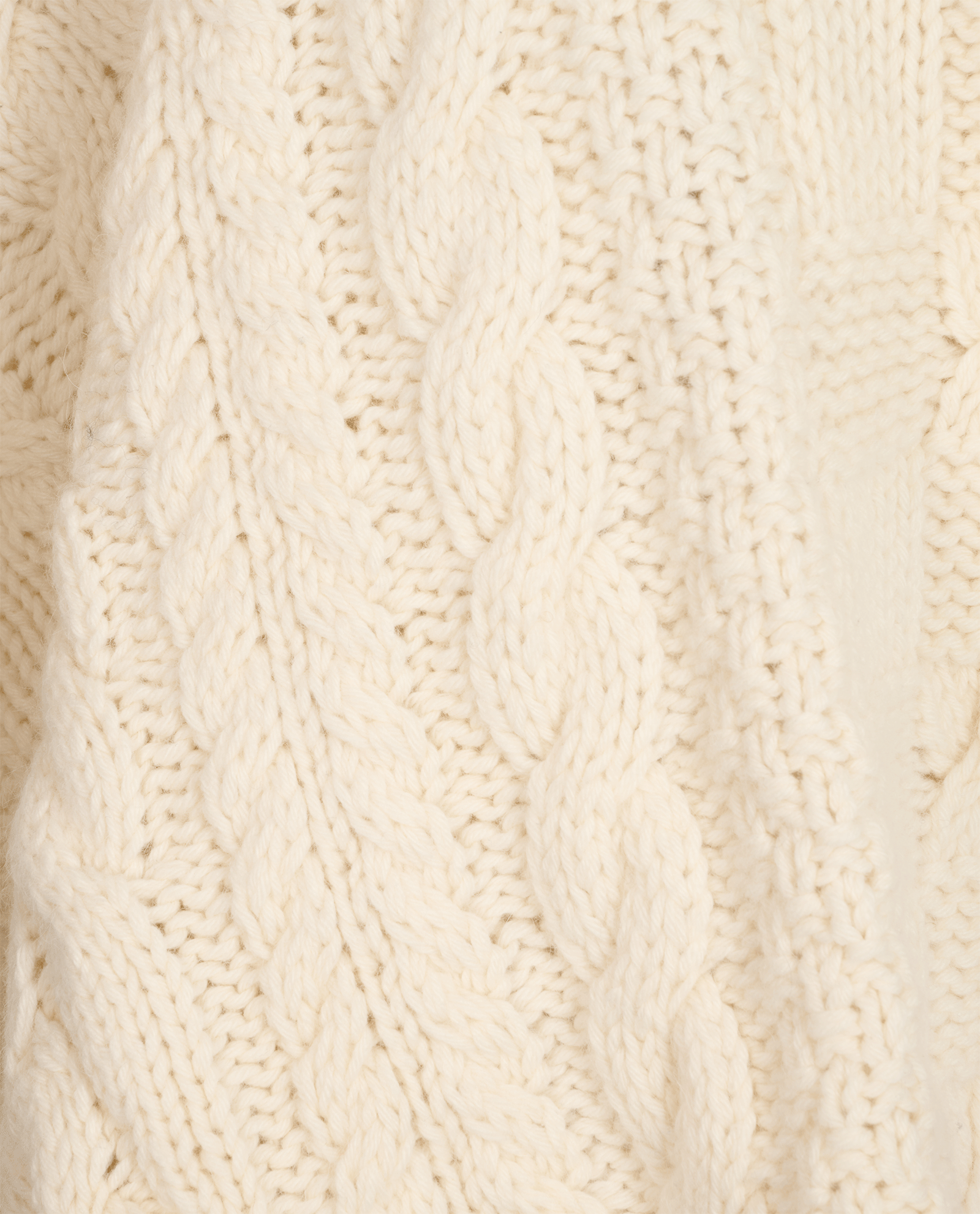 Stella McCartney Oversized Cable Knit Sweater, &pound;120, Clothing, Cream, Wool, Other view