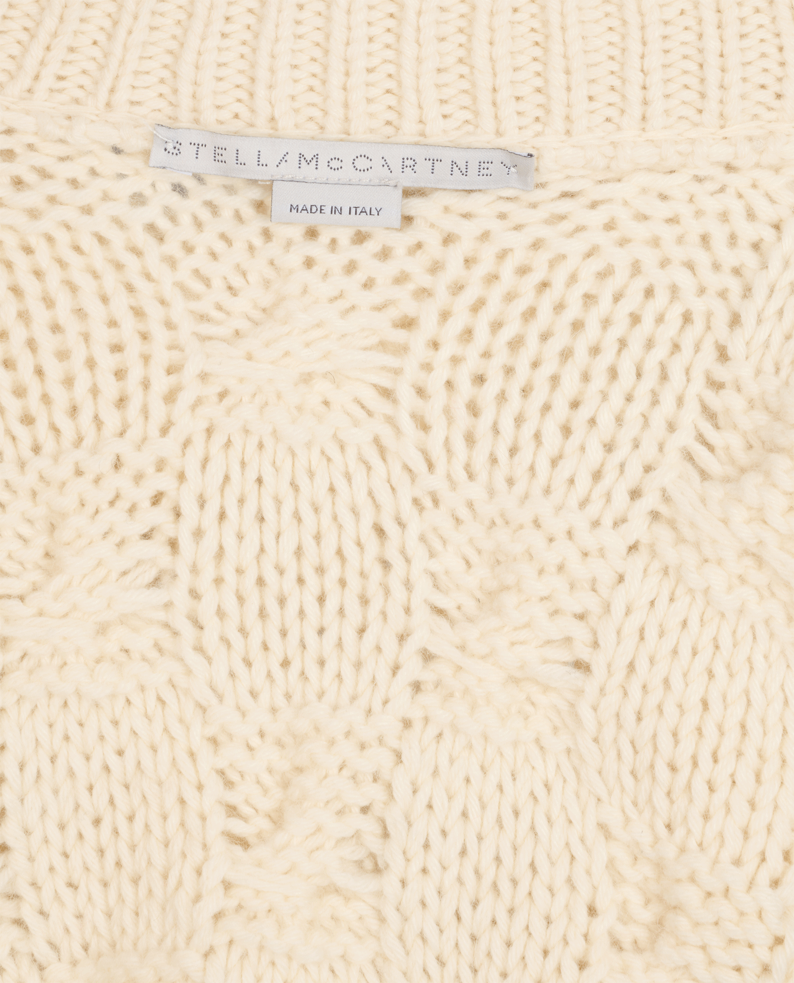 Stella McCartney Oversized Cable Knit Sweater, &pound;120, Clothing, Cream, Wool, Other view