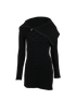 Versace Long Zipped Jumper, &pound;230, Clothing, Black, Wool, Front view