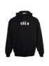 Balenciaga Crew Hoodie, &pound;150, Clothing, Black, Cotton, Front view