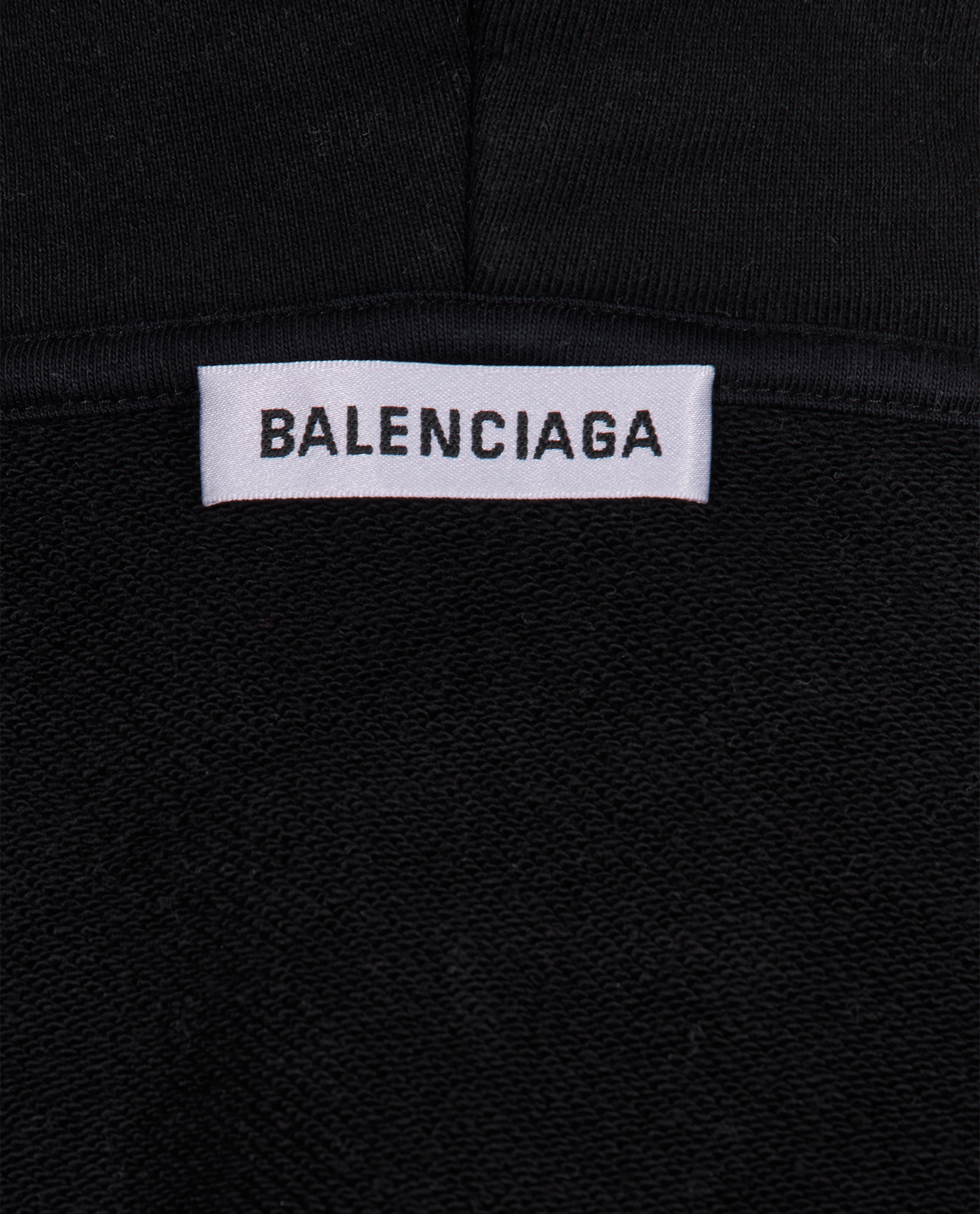 Balenciaga Crew Hoodie, &pound;150, Clothing, Black, Cotton, Other view