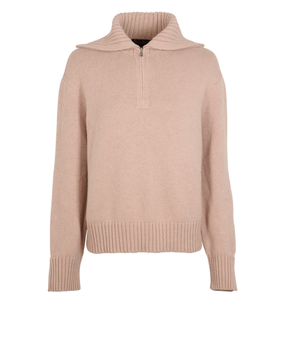 Loro Piana Baby Cashmere High Neck Jumper, &pound;250, Clothing, Pink, Cashmere, Front view