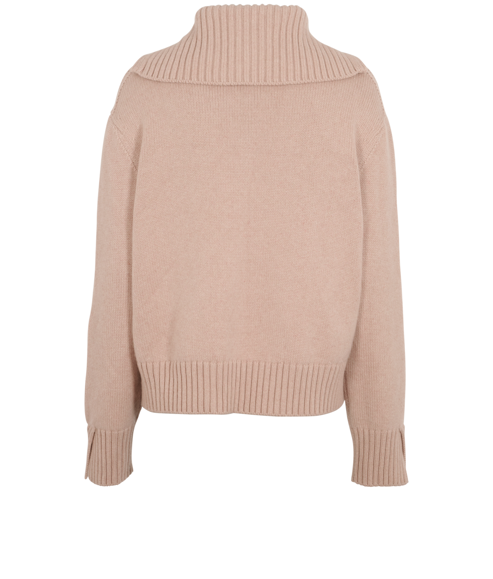 Loro Piana Baby Cashmere High Neck Jumper, &pound;250, Clothing, Pink, Cashmere, Back view