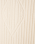 Chloe Long Ribbed Sleeveless Cardigan, &pound;295, Clothing, Cream, Wool, Other view