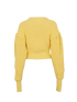 Rotate Ribbed Chunky Jumper, &pound;95, Clothing, Yellow, Cotton, Back view