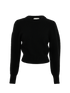 Alexander McQueen Cropped Jumper, &pound;240, Clothing, Black, Wool, Front view