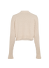 Balmain Cropped Jumper, &pound;320, Clothing, Beige, Cotton, Back view