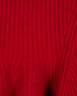 Alexander McQueen Ribbed Peplum Jumper, &pound;240, Clothing, Red, Wool, Other view