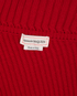 Alexander McQueen Ribbed Peplum Jumper, &pound;240, Clothing, Red, Wool, Other view