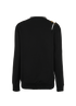 Versace Medusa Pins Jumper, &pound;295, Clothing, Black, Cotton, Back view