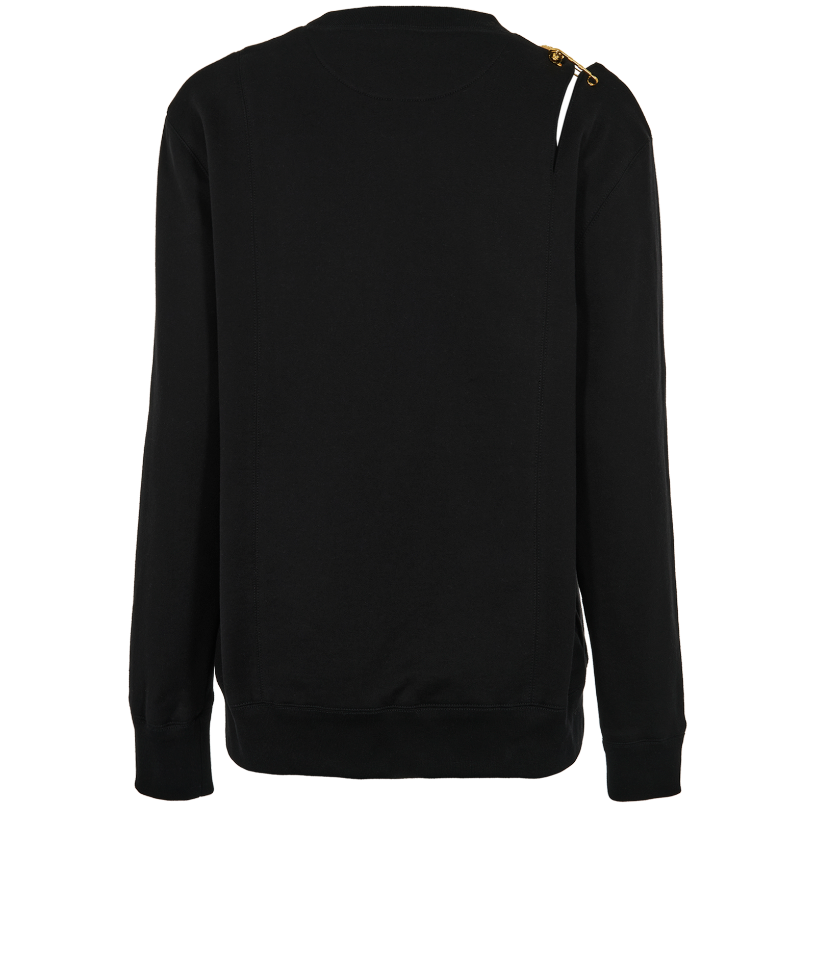 Versace Medusa Pins Jumper, &pound;295, Clothing, Black, Cotton, Back view