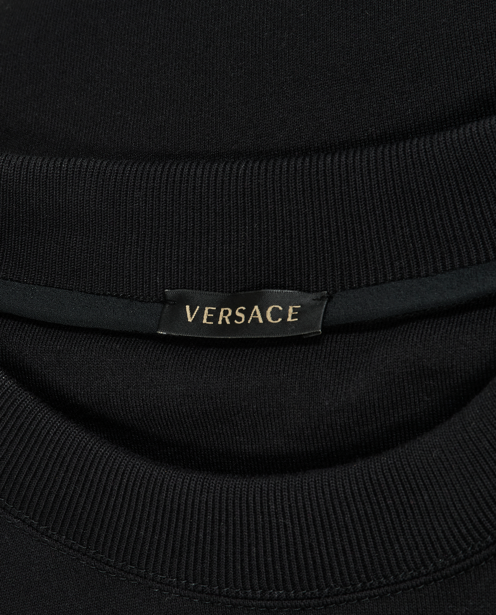 Versace Medusa Pins Jumper, &pound;295, Clothing, Black, Cotton, Other view