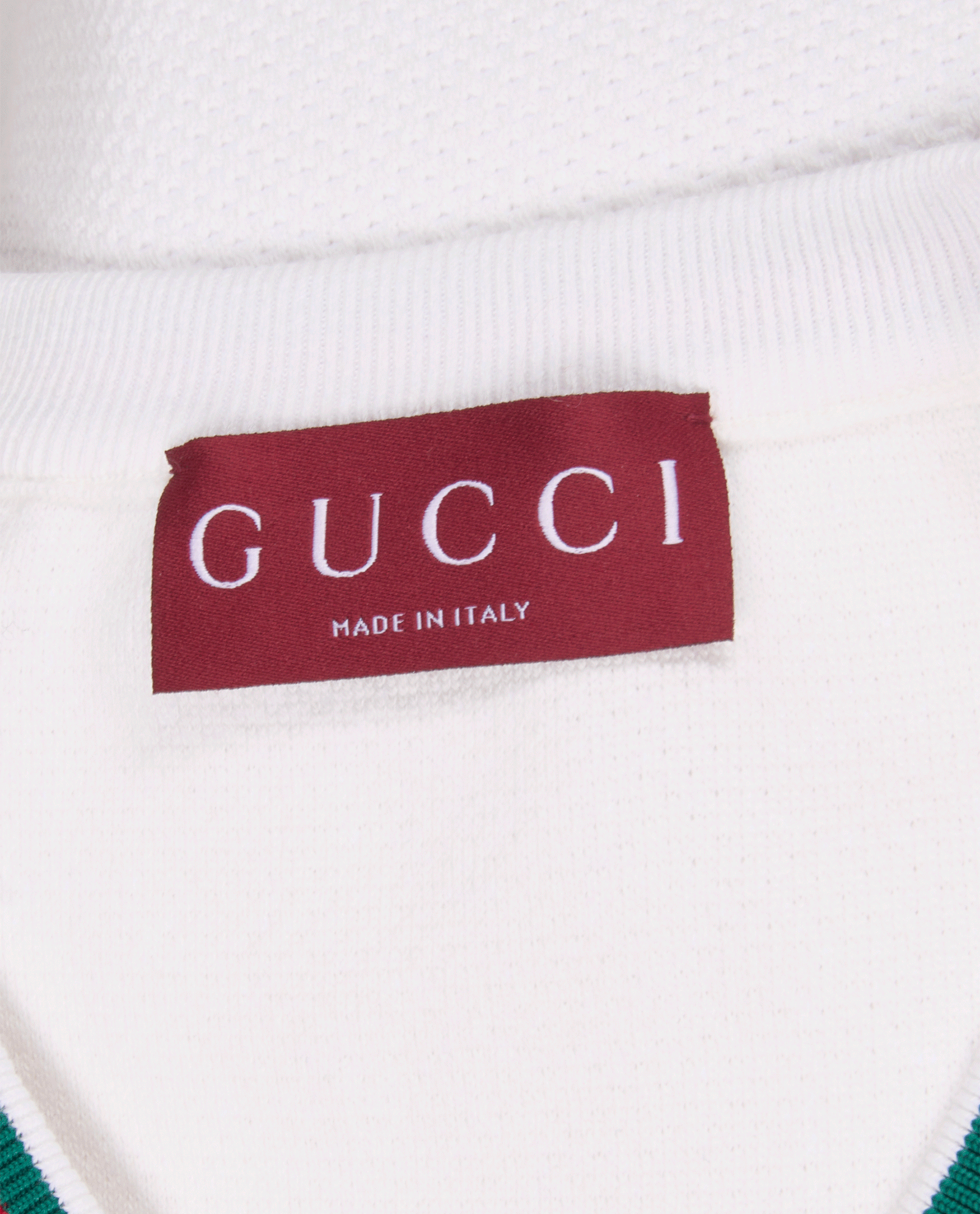 Gucci Web Trim Sleeveless Jumper, &pound;250, Clothing, White, Cotton, Other view