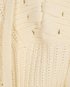 Gucci Lace-Up V-Neck Ribbed Jumper, &pound;295, Clothing, Cream, Cotton/Polyester, Other view