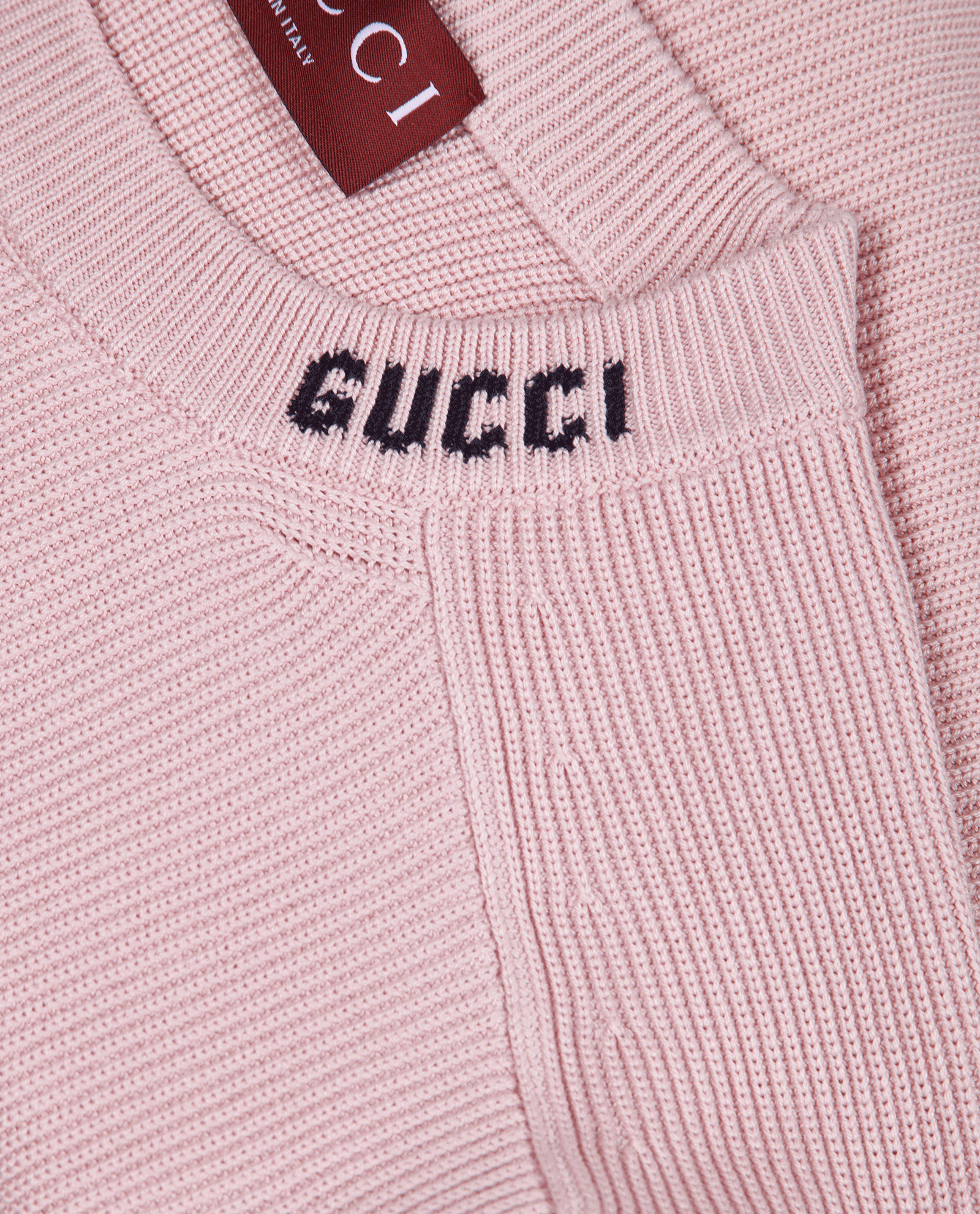 Gucci Logo Jumper, &pound;295, Clothing, Pink, Cotton, Other view
